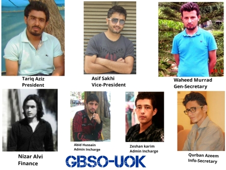 Cabinet members of Gigit Baltistan Organization, University of Karachi. Source: Asif Sakhi